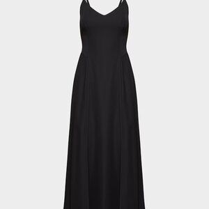 NWT Babaton (Aritzia) Technique Dress Matte Satin Black Size 10